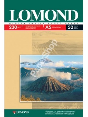 PAPIER Lomond 230 г/м, глянцевая,210х148, 50л. Код 0102070