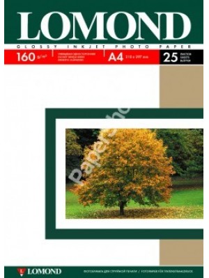 PAPIER Lomond 160 г/м, глянец, А4, 25л. Код 0102079