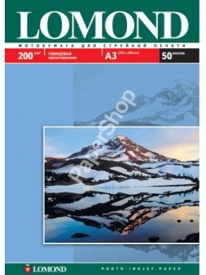 PAPIER Lomond 200 г/м, глянец, А3 50л. Код 0102024