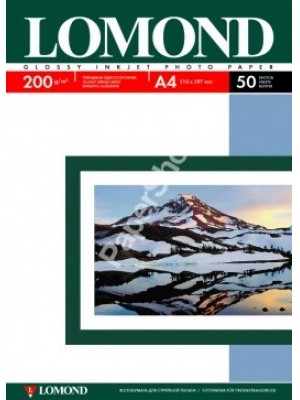 PAPIER Lomond 200 г/м, глянец, А4 50л. Код 0102020