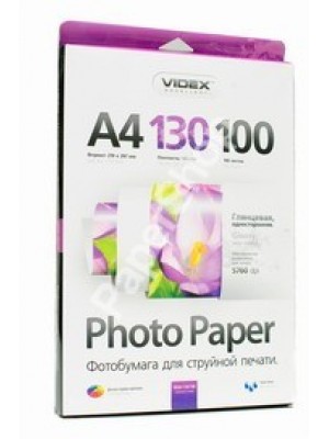 PAPIER Videx 130g/m2 A4 100 листов глянцевая HGA4-130/100