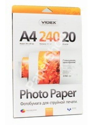 PAPIER Videx 240g/m2 A4 20 листов глянцевая HGA4-240/20