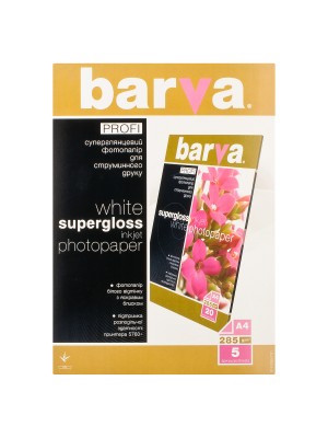 PAPIER BARVA PROFI Белый Суперглянец (IP-R285-T01) А4 5 л