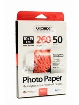 PAPIER Videx 260g/m2 A6 50 листов глянцевая HGA6-260/50