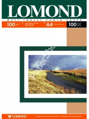 PAPIER Lomond 100 г/м, Матт/матт. ,А4 100л. Код 0102002