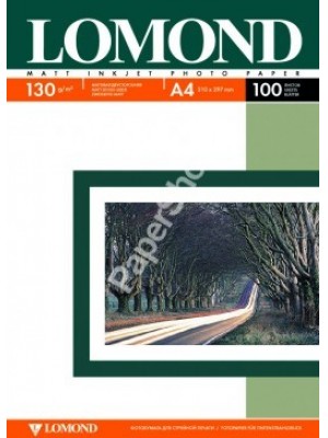 PAPIER Lomond 130 г/м, Матт/матт двусторонняя ,А4 100л. Код 0102004