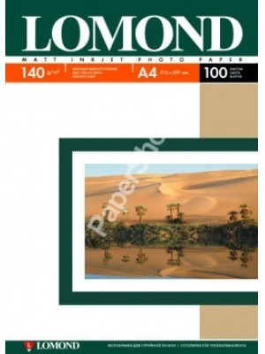 PAPIER Lomond 140 г/м, матт, А4 100л. Код 0102074