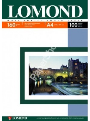 PAPIER Lomond 160 г/м, матт, А4 100л. Код 0102005