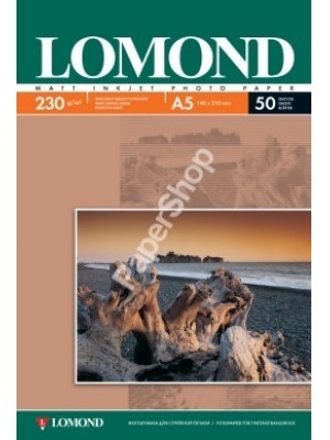 PAPIER Lomond 230 г/м, мат,210х148, 50л. Код 0102069