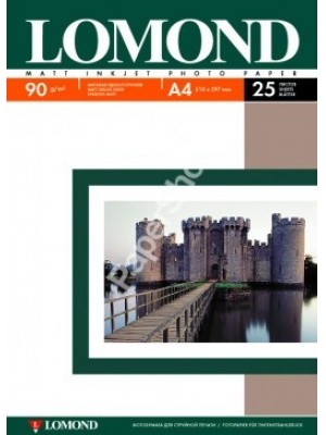 PAPIER Lomond 90 г/м, матт, А4 25л. Код 0102029