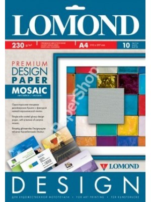 PAPIER Lomond Premium глянцевая Мозайка, 230 г/м, А4/10 листов код 0930041