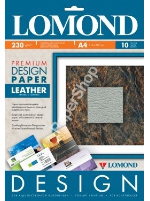 PAPIER Lomond Premium матовая Кожа, 230 г/м, А4/10 листов код 0917141