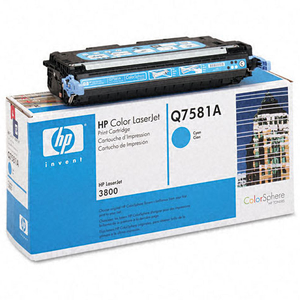 Uzupełnianie tonera HP Q7581A CYAN